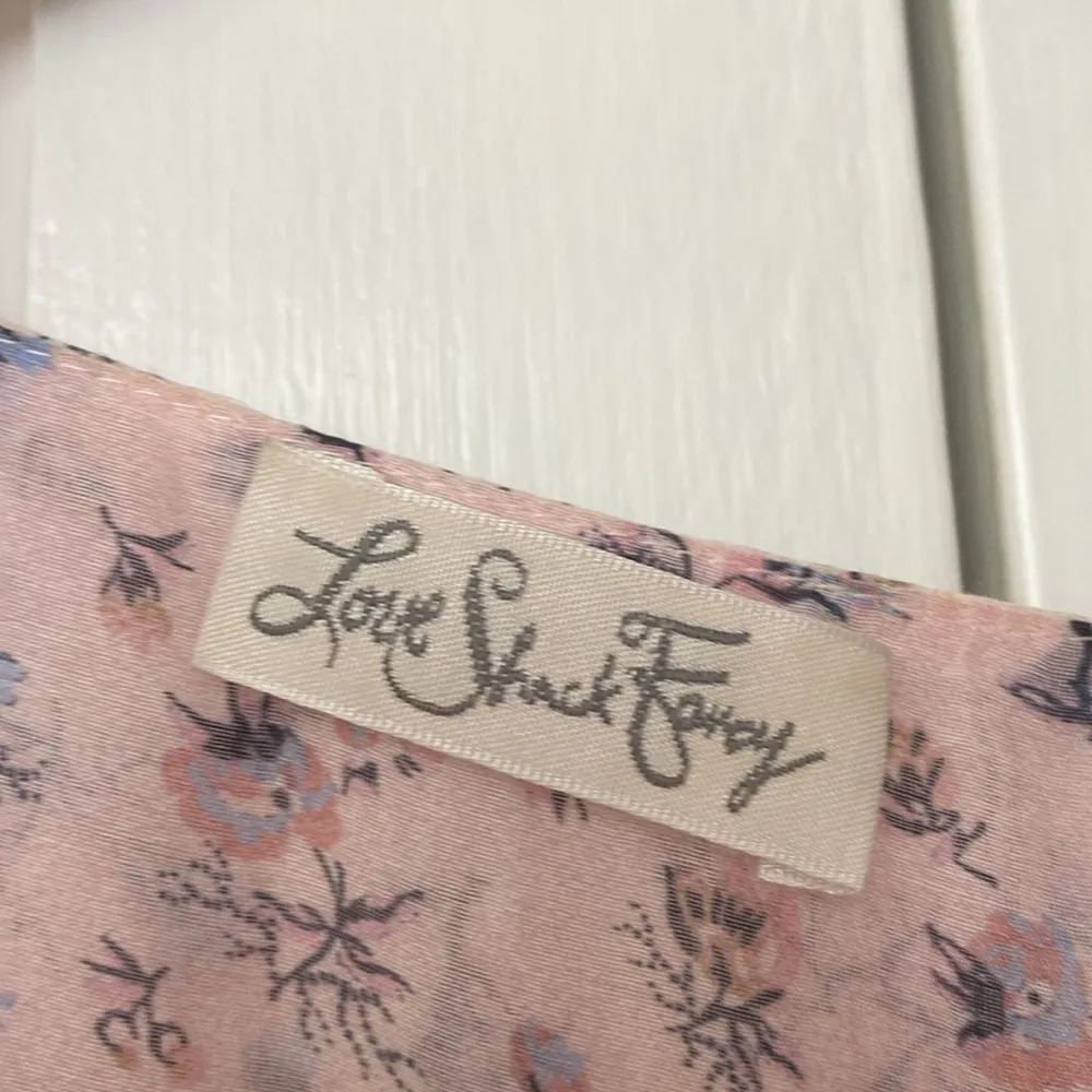 LoveShackFancy‎ Larissa Floral Print Cotton Silk Blend Maxi Dress Size 8 Jardin - Image 13