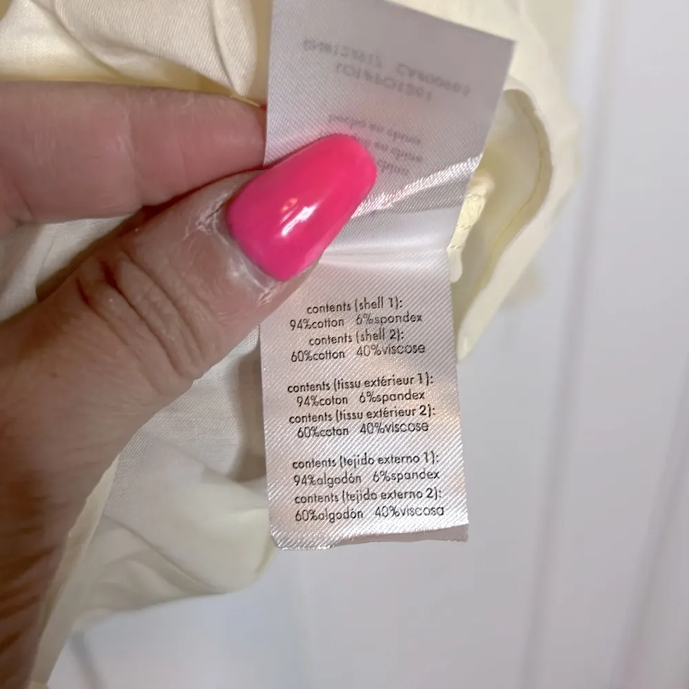 NWOT WeWoreWhat Cream Triangle Bust Flowy Spaghetti Strap Tank Top - Image 5