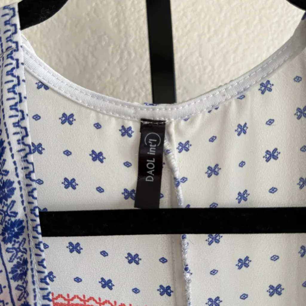 Boho Print Kimono Cardigan Open Front Layering Piece Lightweight Draped Size XL - Image 7