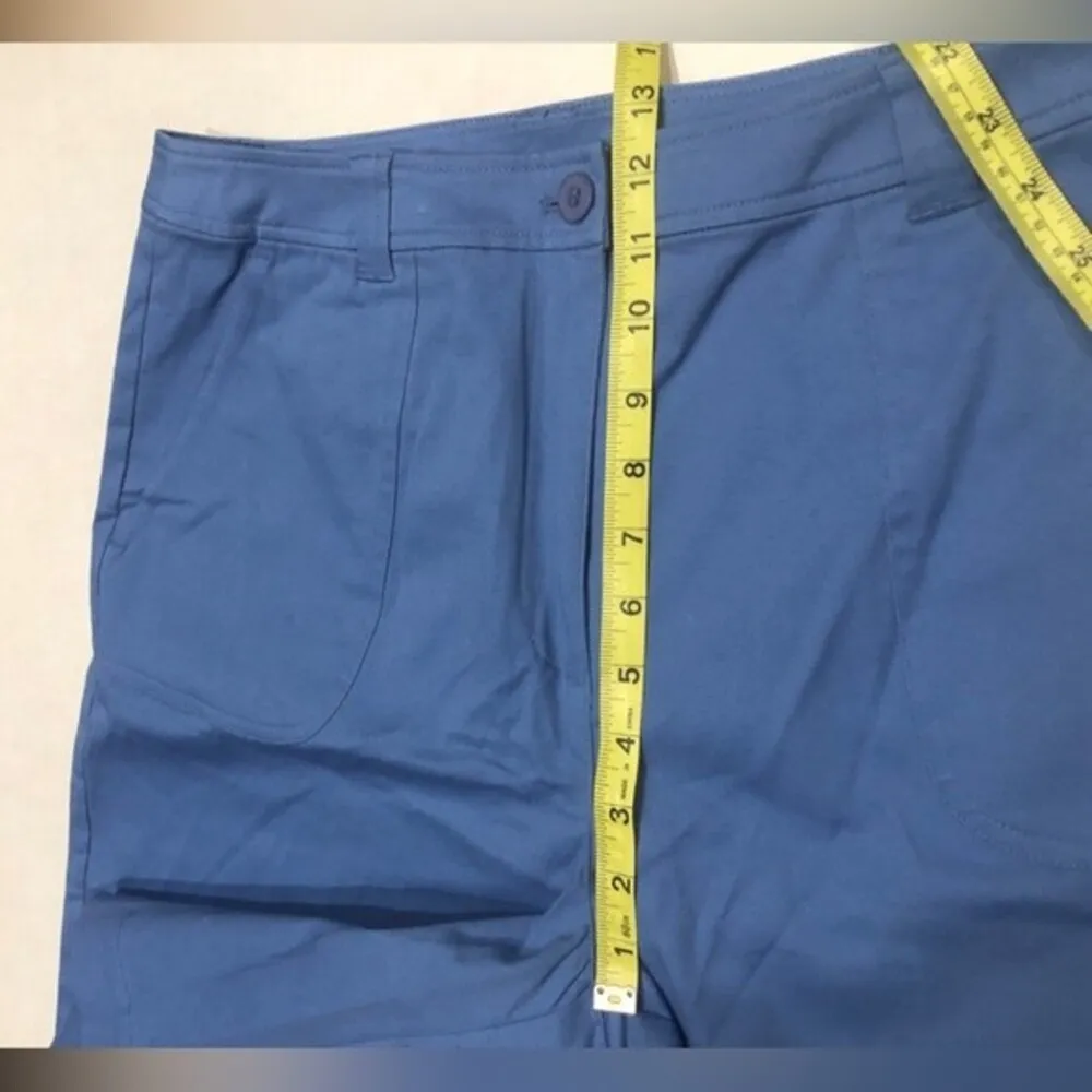 Appleseed’s Sz 12 Cornflower Blue Cargo Shorts Chino High Rise Stretch NEW NWOT - Image 7