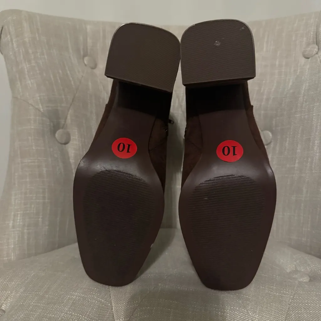 Steve Madden Faux Suede Ankle Boots - Image 6