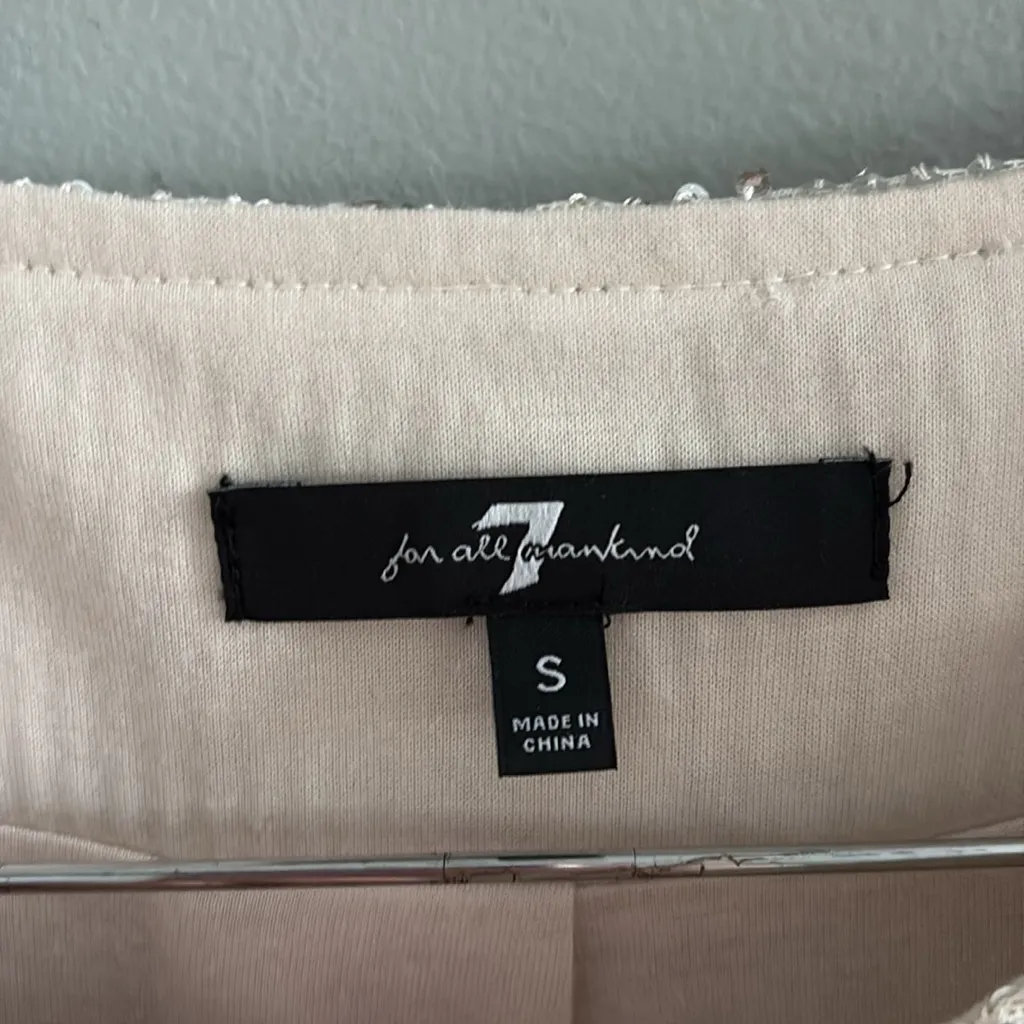 7 For All Mankind Sequin‎ Mini Shift Dress - Image 3