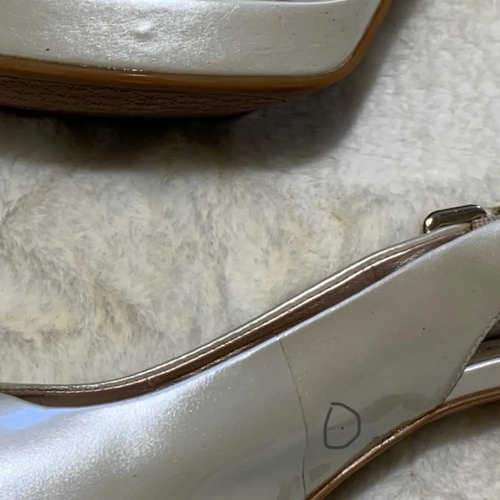 Antonio Melani Pumps Pearl Haleen Patent Leather Sling  Back Shoes Size 9.5 - Image 7