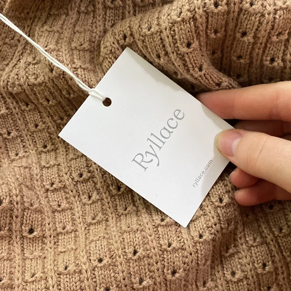 Ryllace Merino blend V neck open knit sweater size 2X - Image 12