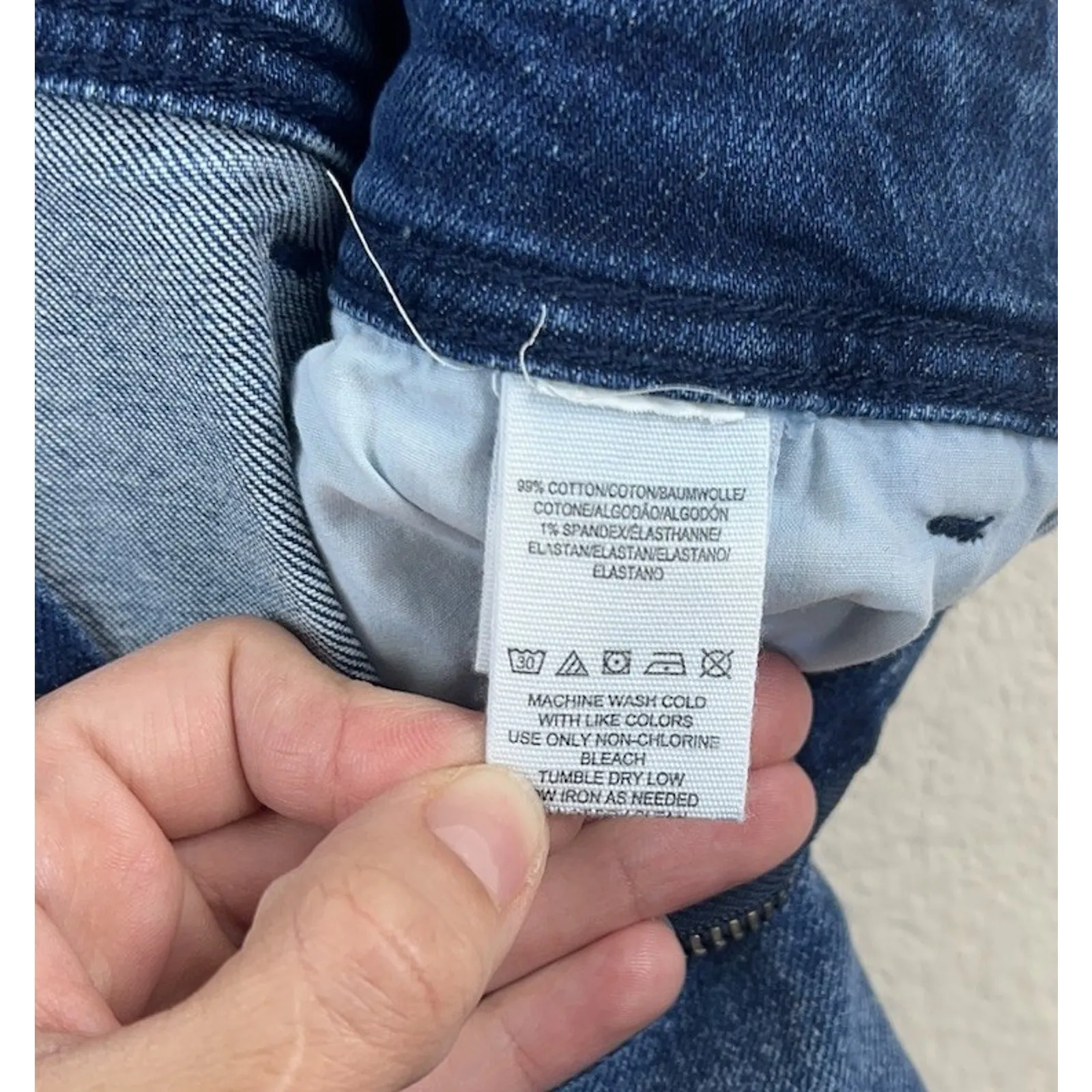 Free People Denim Jumpsuit Overalls Size 4 Wide Leg Cropped Adjustable Straps - Image 12