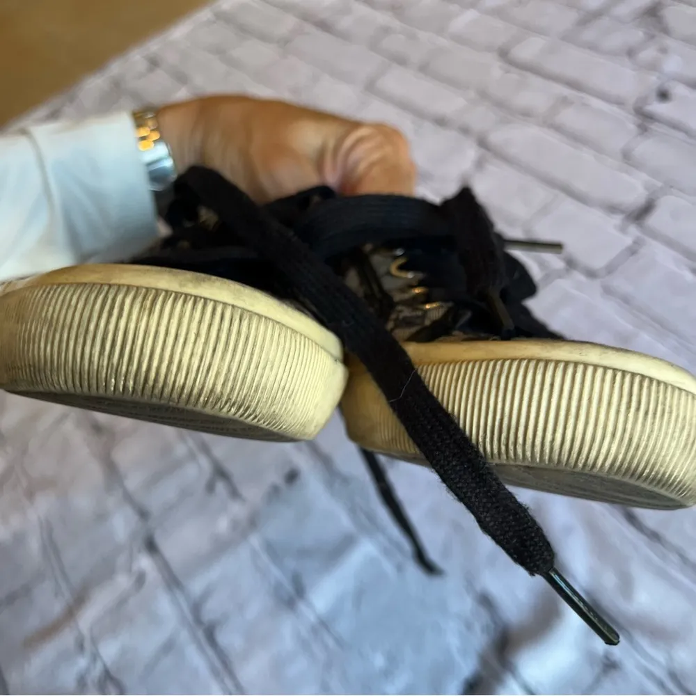 Coach Kalyn Low Top Logo Canvas Sneakers Shoes Womens 5.5 Black - Image 13