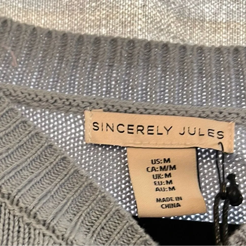 Sincerely Jules Pale Blue Sunday Scaries Sweater Size‎ Medium - Image 6