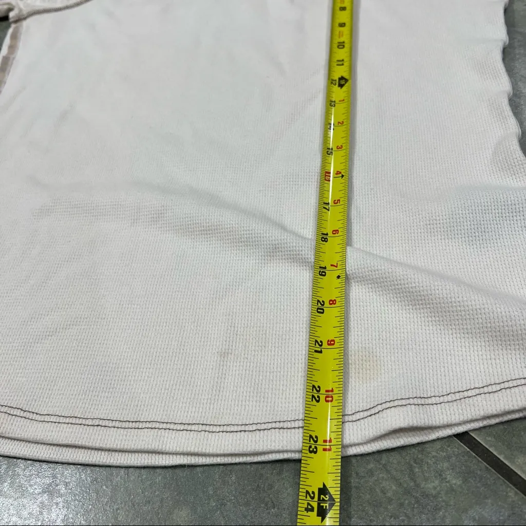 Kuhl Tan Thermal Henley Waffle Knit Scoopneck Long Sleeve Top Women's Sz L Base - Image 9