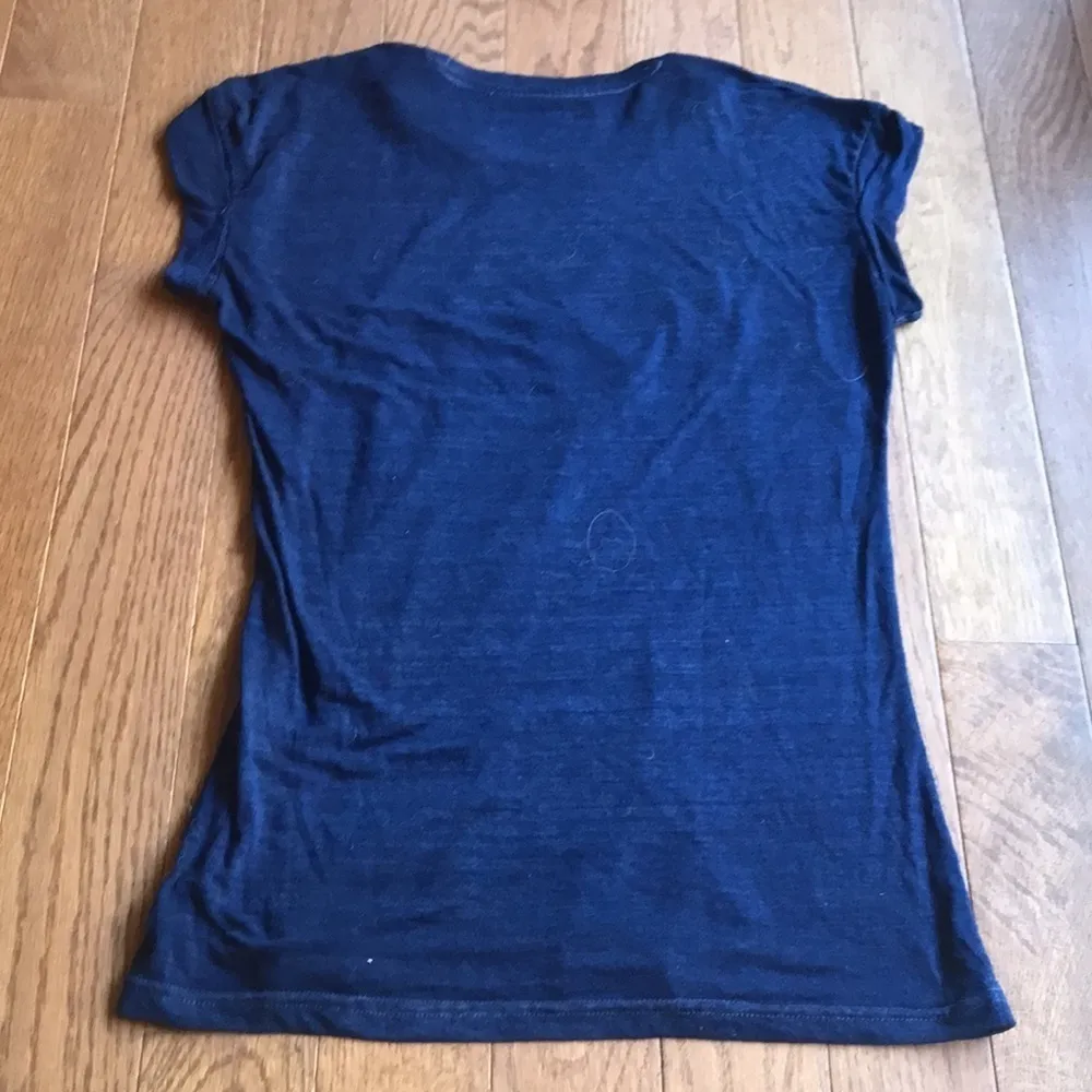 Hard Rock Cafe navy cap sleeve tee - Image 2