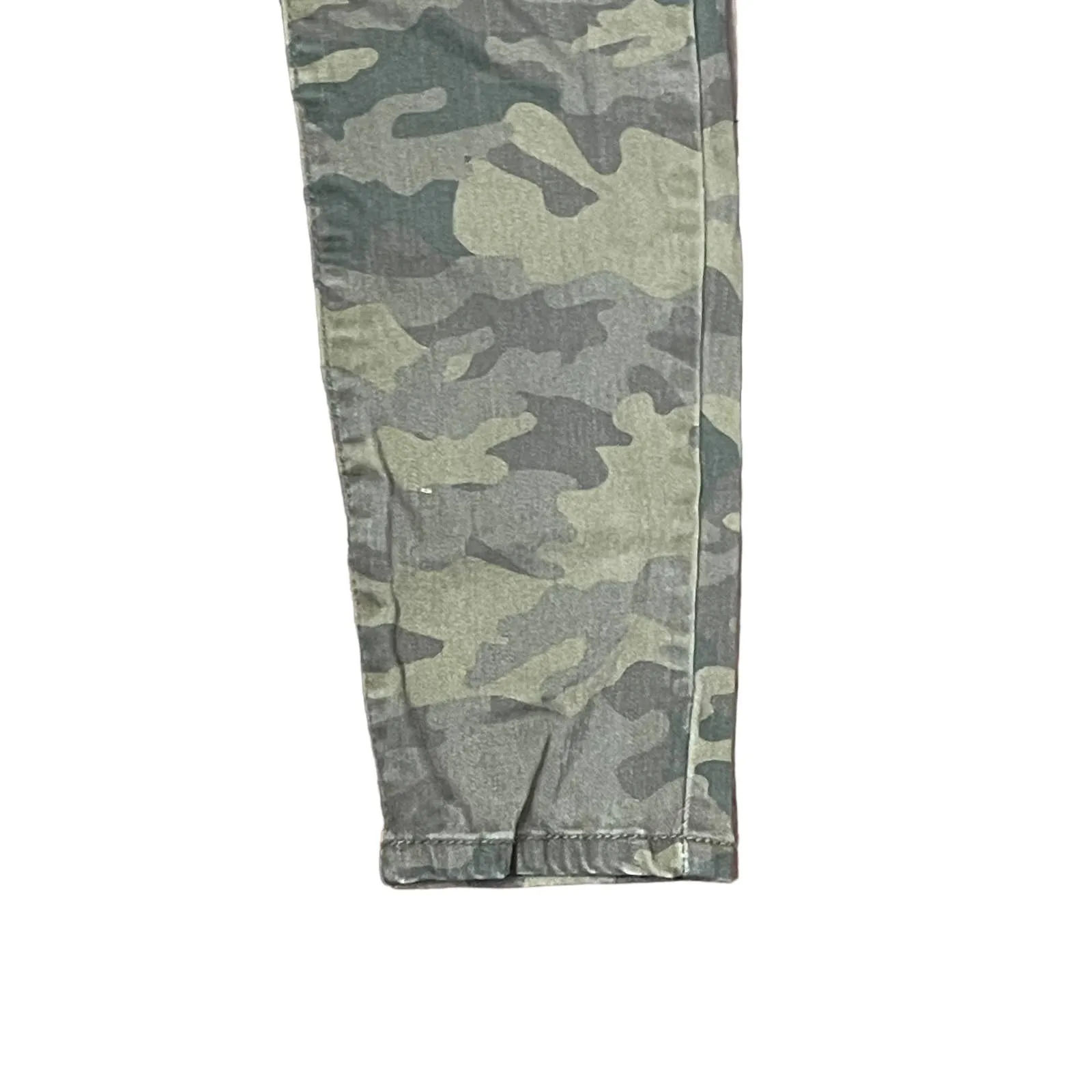Nine West Gramercy Skinny Ankle‎ Jeans Women Size 4 Camouflage Mid-Rise Green - Image 4