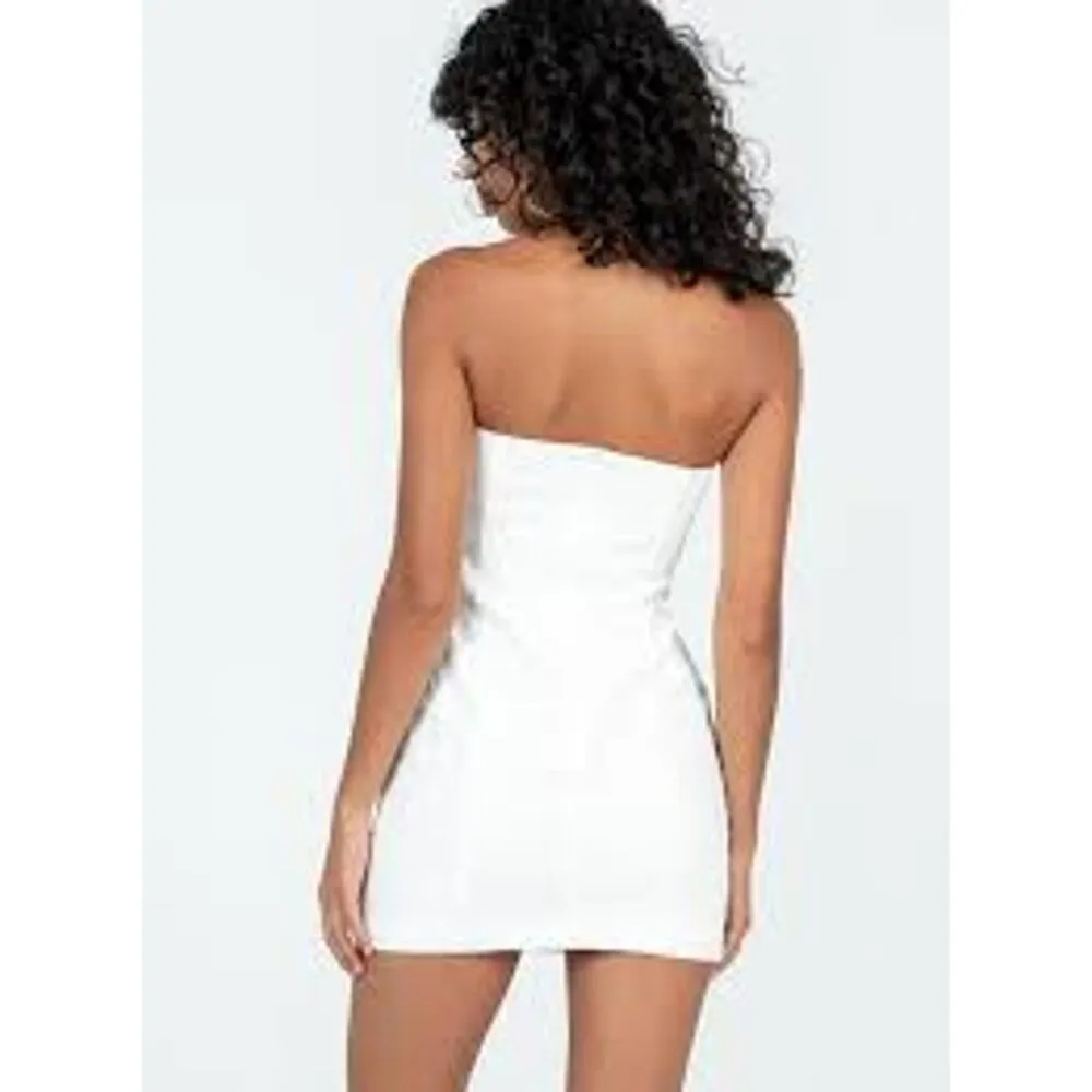 PRINCESS POLLY Anja Dress SPRING SUMMER Mini Dress Size 10 White - Image 3