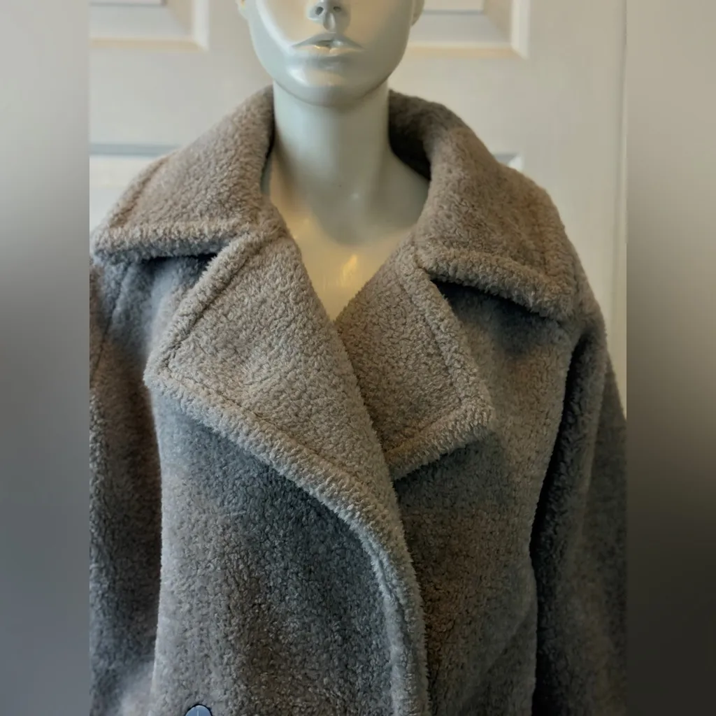 Rachel Zoe Faux Fur Teddy Bear Coat Sz Large - Image 6