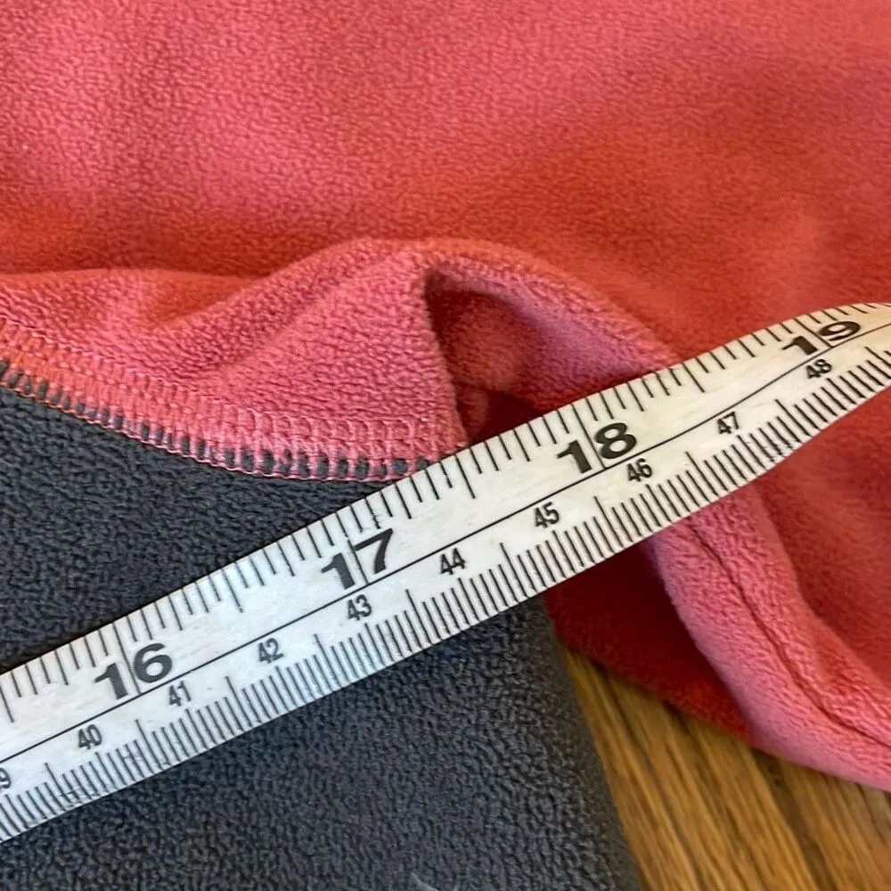 The North Face red quarter zip fleece pullover M - Image 4