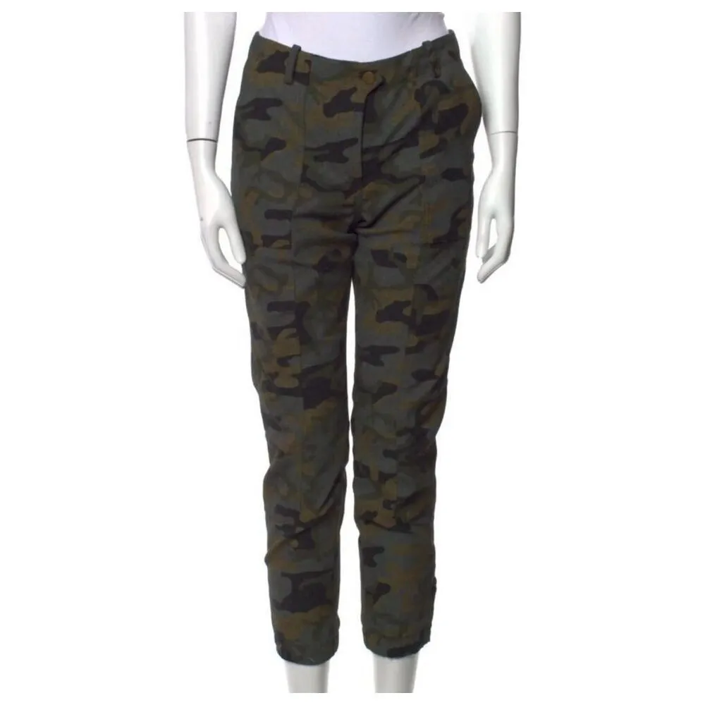 Veronica Beard 'Field Cargo'Camouflage Pants green tones size 6 NWT - Image 5