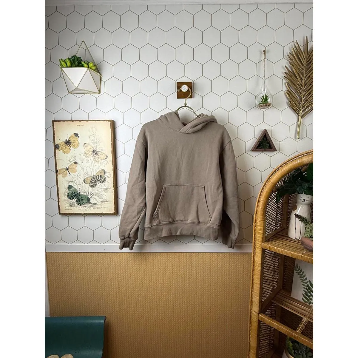 TNA Cozy Fleece Perfect Hoodie Heathered Light Oatmeal - Image 2