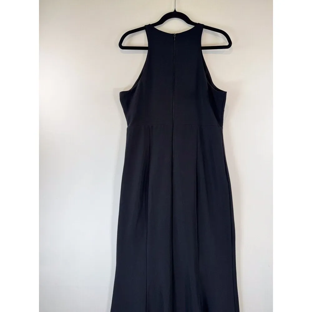 Show Me Your MuMu Womens Dress Black Maxi Chicago High Neck Gown Stretch Large - Image 8