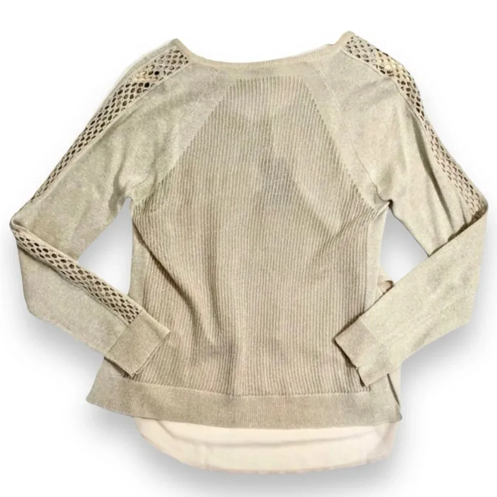NWT Lucky Brand Metallic Linen Sweater - Image 7