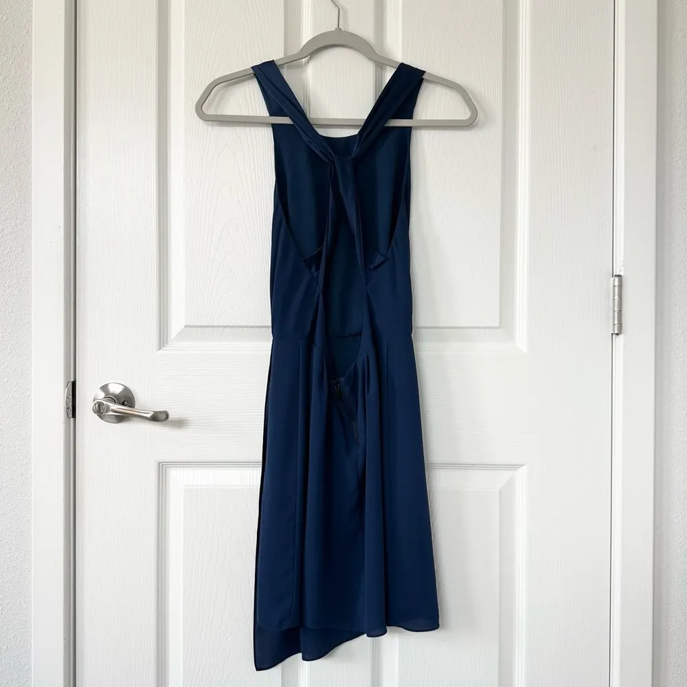 Elizabeth and James Acacia Mini Backless Dress in Royal Blue - Image 5