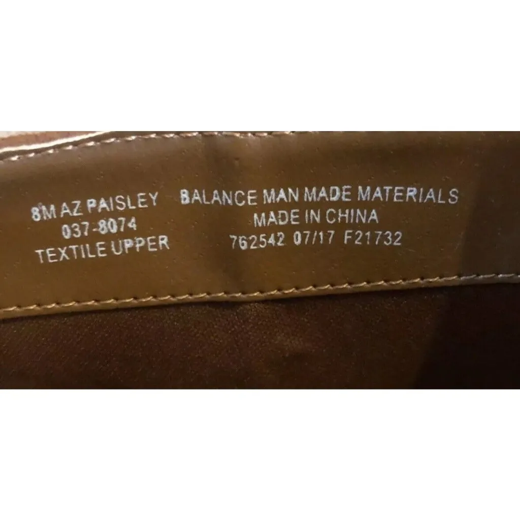 Arizona Jeans "Paisley" Brown Faux Suede Ankle Boots Booties MEMORY FOAM 8M Size 8 - Image 9