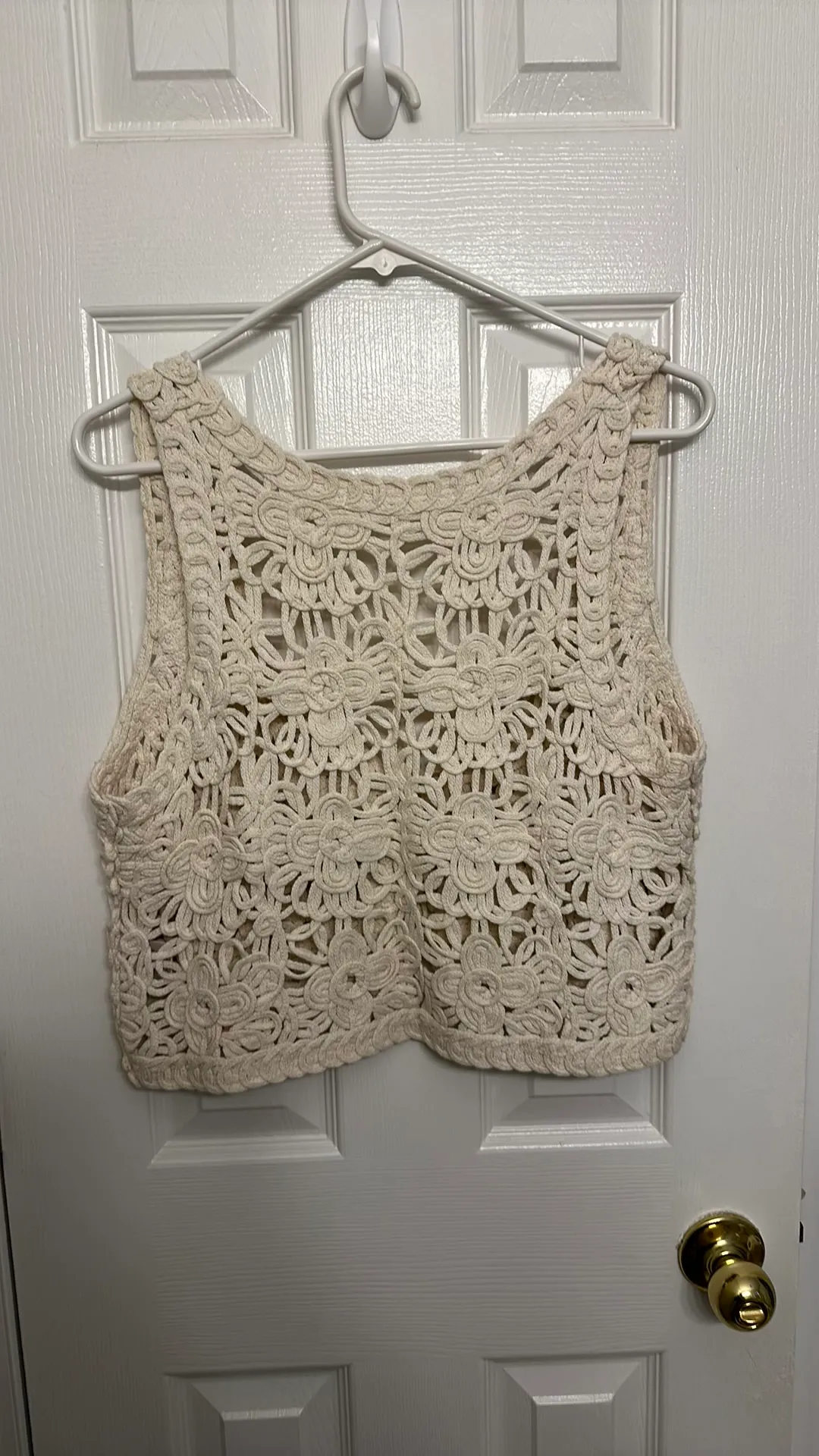 Tie Front Crochet Vest  - Image 2