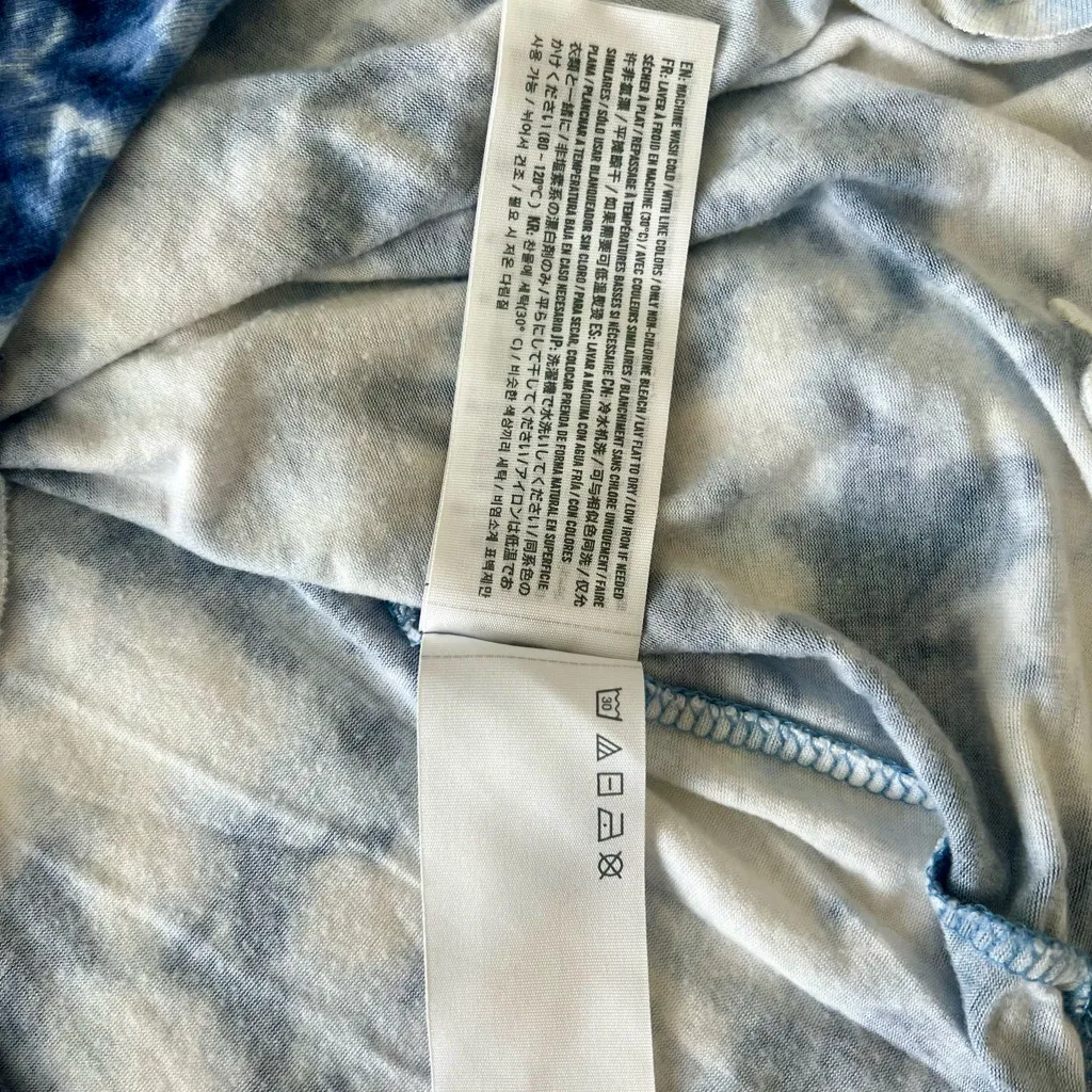 Hollister Blue Tie-Dye Supersoft Short Sleeve Tee - Image 4