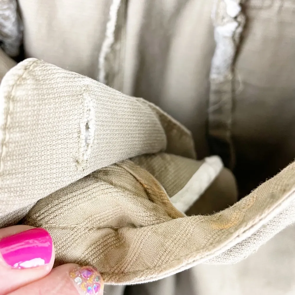 L.A. Blues Vintage Y2K Low Rise Floral Button Tan Pants Bootcut Flare Leg 10P - Image 12