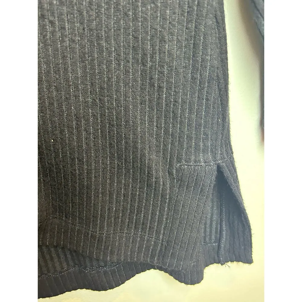 Chico’s Zenergy Size 2 US 12-14 Black Boatneck Ribbed Tunic Sweater - Image 7