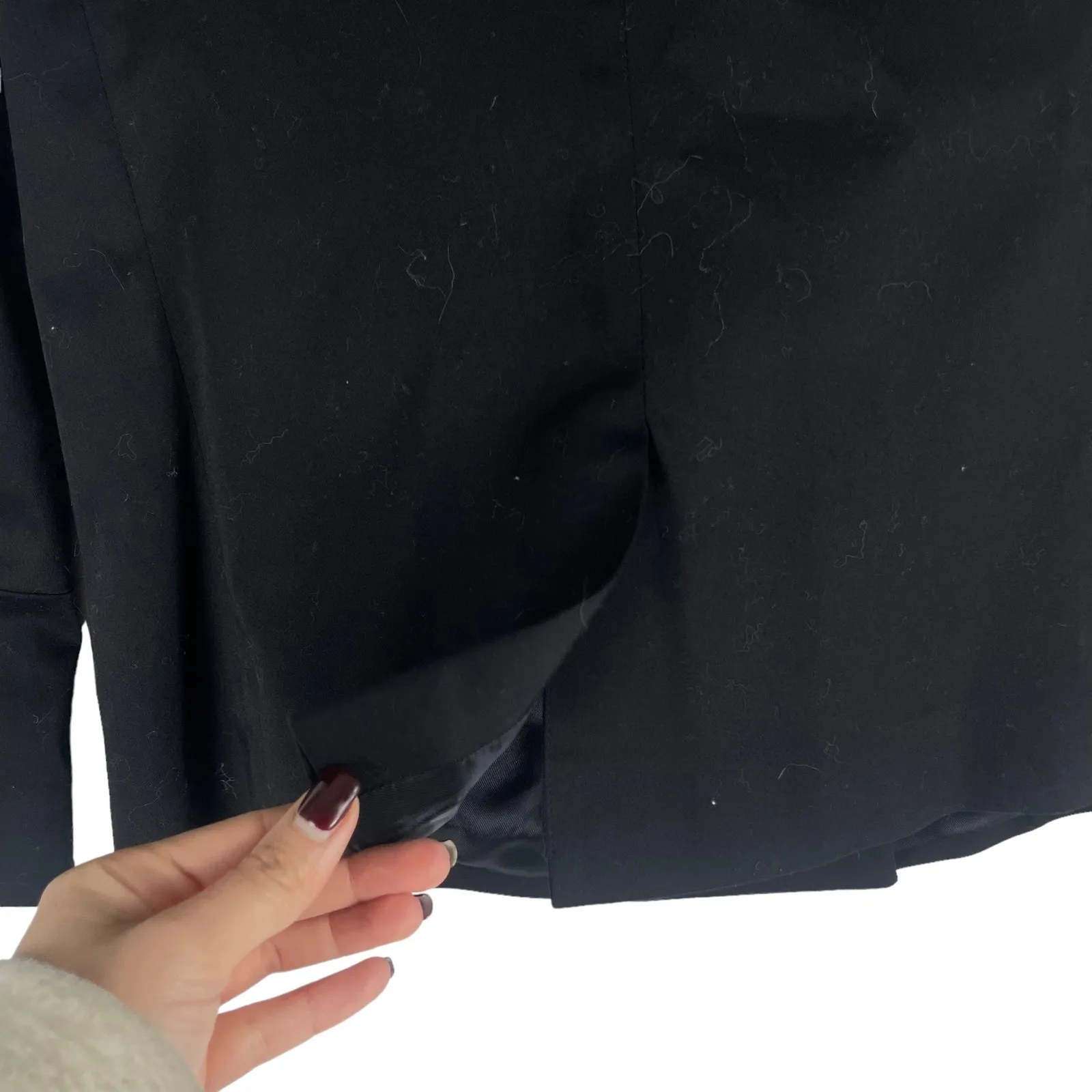 AYR  The Coast Double Breasted Blazer Jacket Black Size 2 - Image 8