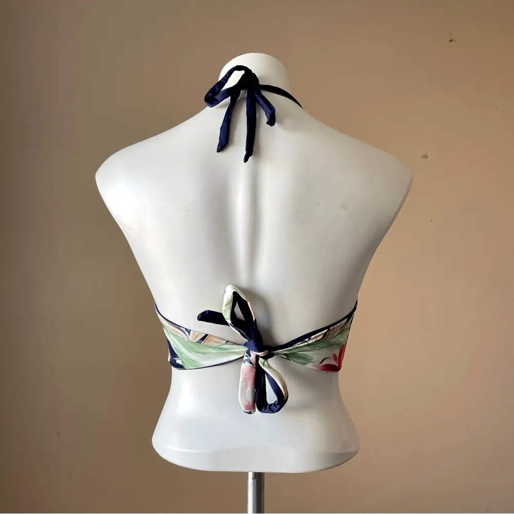KONA SOL | Floral Halter Bikini Top Sz M - Image 5
