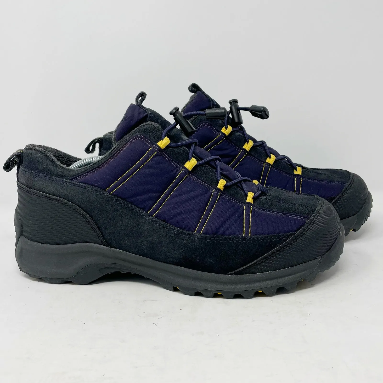 Lands' End Blue Purple Suede Quilted Walking Hiking Sneakers Womens 9 - Image 4