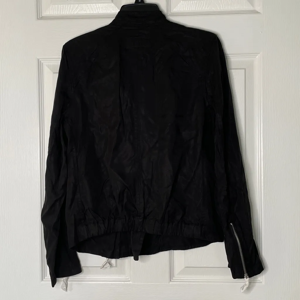 NWT Blank NYC Black Out Woven Moto Jacket - Image 5