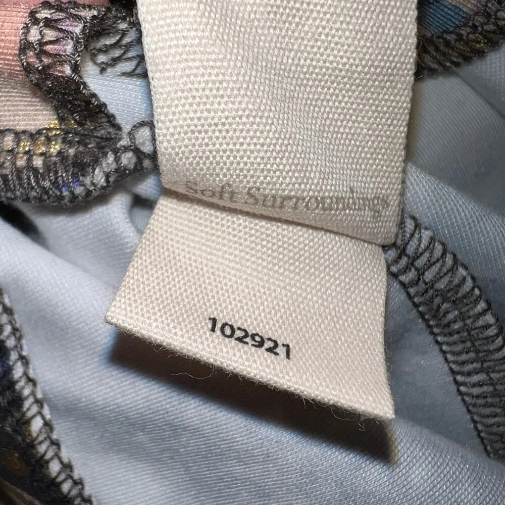 Soft Surroundings Moroccan Print Metallic Gold Accent Ponte Pants NEW Size XS - Image 6