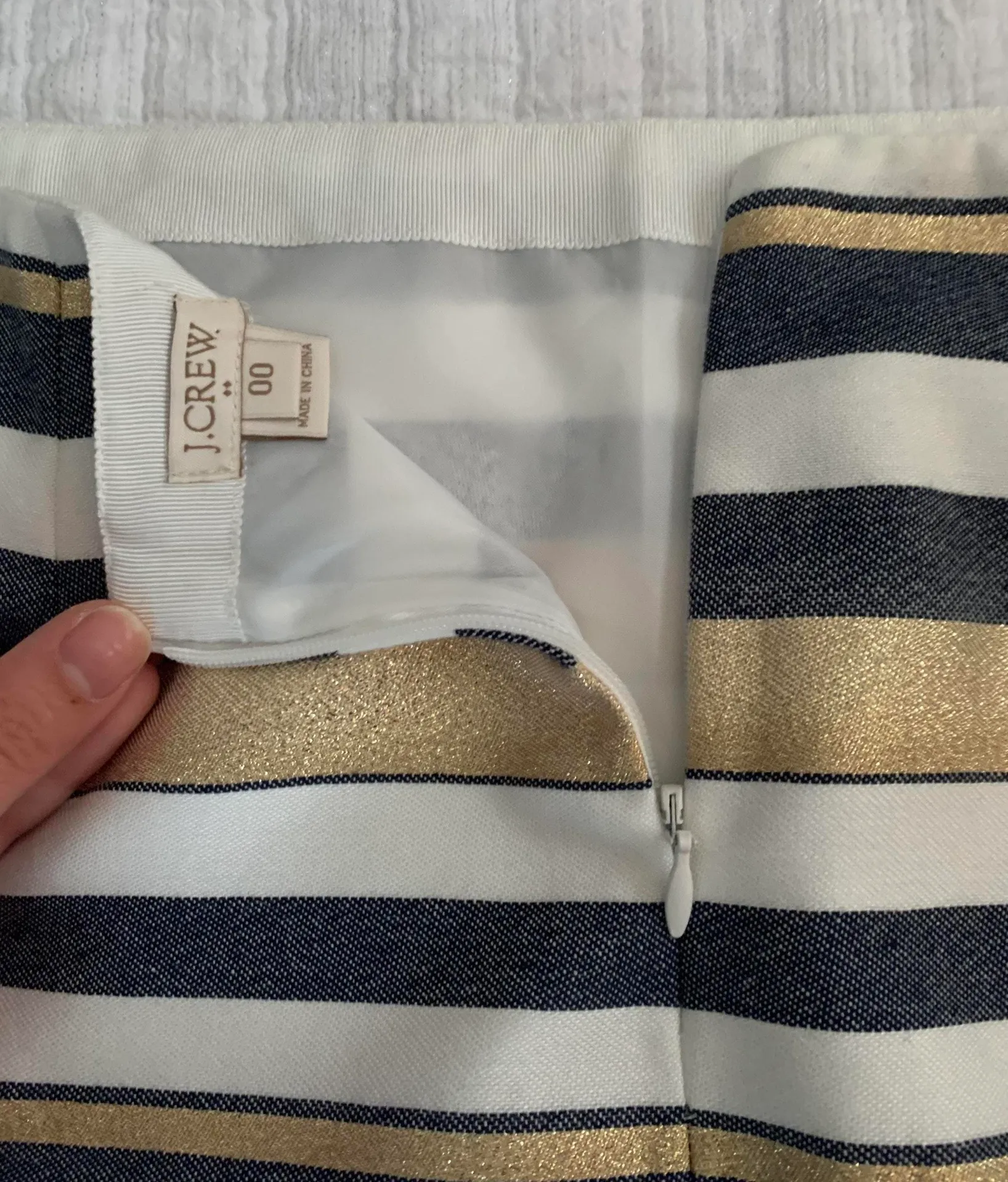 Factory Striped Sparkle Mini Skirt - Image 3