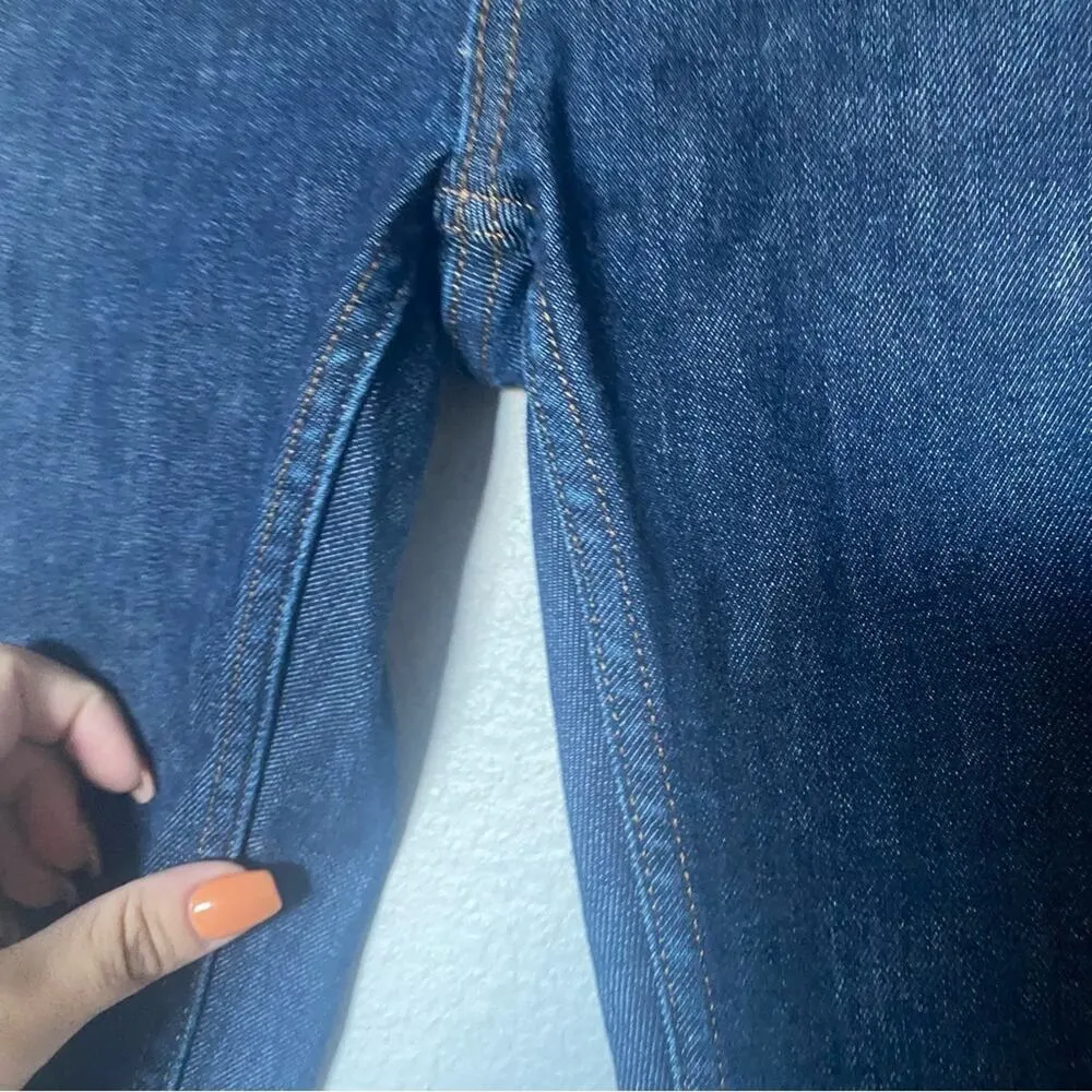 Everlane The Authentic Stretch High Rise Skinny Dark Wash Denim Jeans Size 27 - Image 6