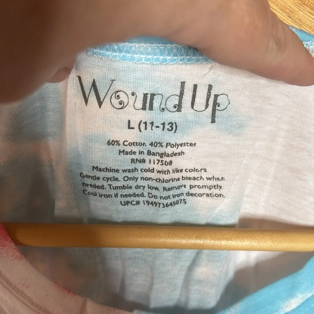 Wound Up Tee Red White Blue "Is It The Weekend Yet?” Size Large Juniors (11-13) - Image 4
