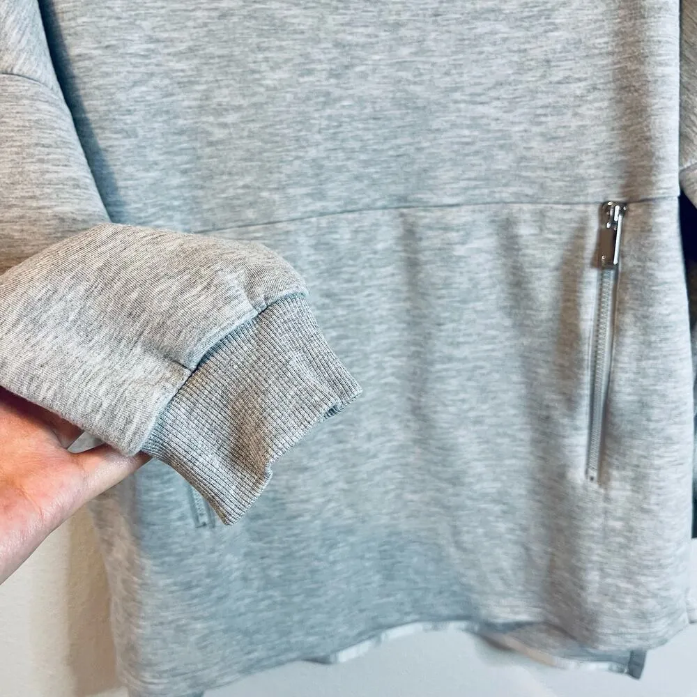 VARLEY Gray Bayliss Zippered Pocket Sweatshirt (Size Small) - Image 6