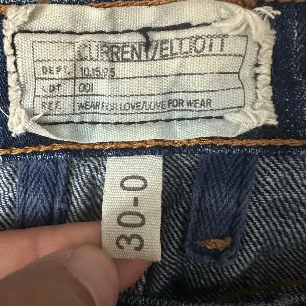 Current/Elliott The Fling Boyfriend Jeans Loved Wash Size 30 - Image 6