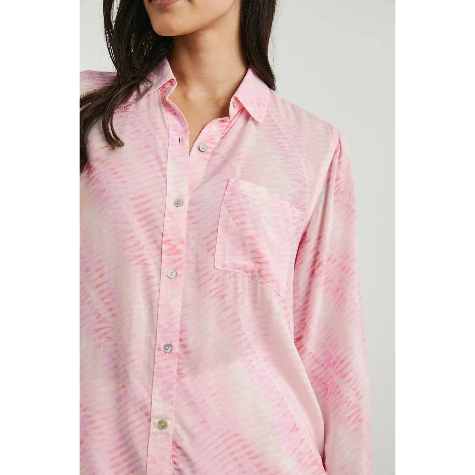 Rails Josephine Rose Reef Top Size XS Button Down Elevated Lightweight Classy - Image 11