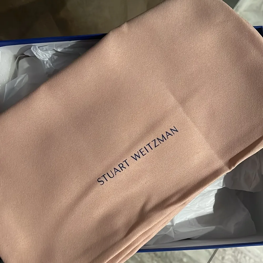 Stuart Weitzman Palmina Leather Ankle Strap Sandals White, Size 11 New +Dust Bag - Image 9