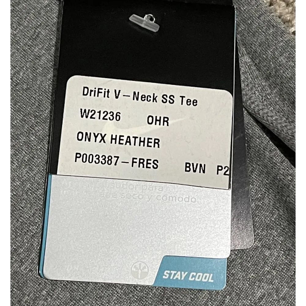 NWT Nike Dri-fit Women's Fresno State Bulldogs Short Sleeve crewneck Tee Gray M - Image 5