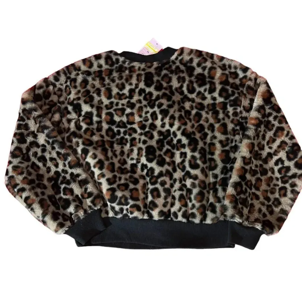 NWT Wild Fable Fuzzy Leopard Print Sweater Size XS‎ - Image 5