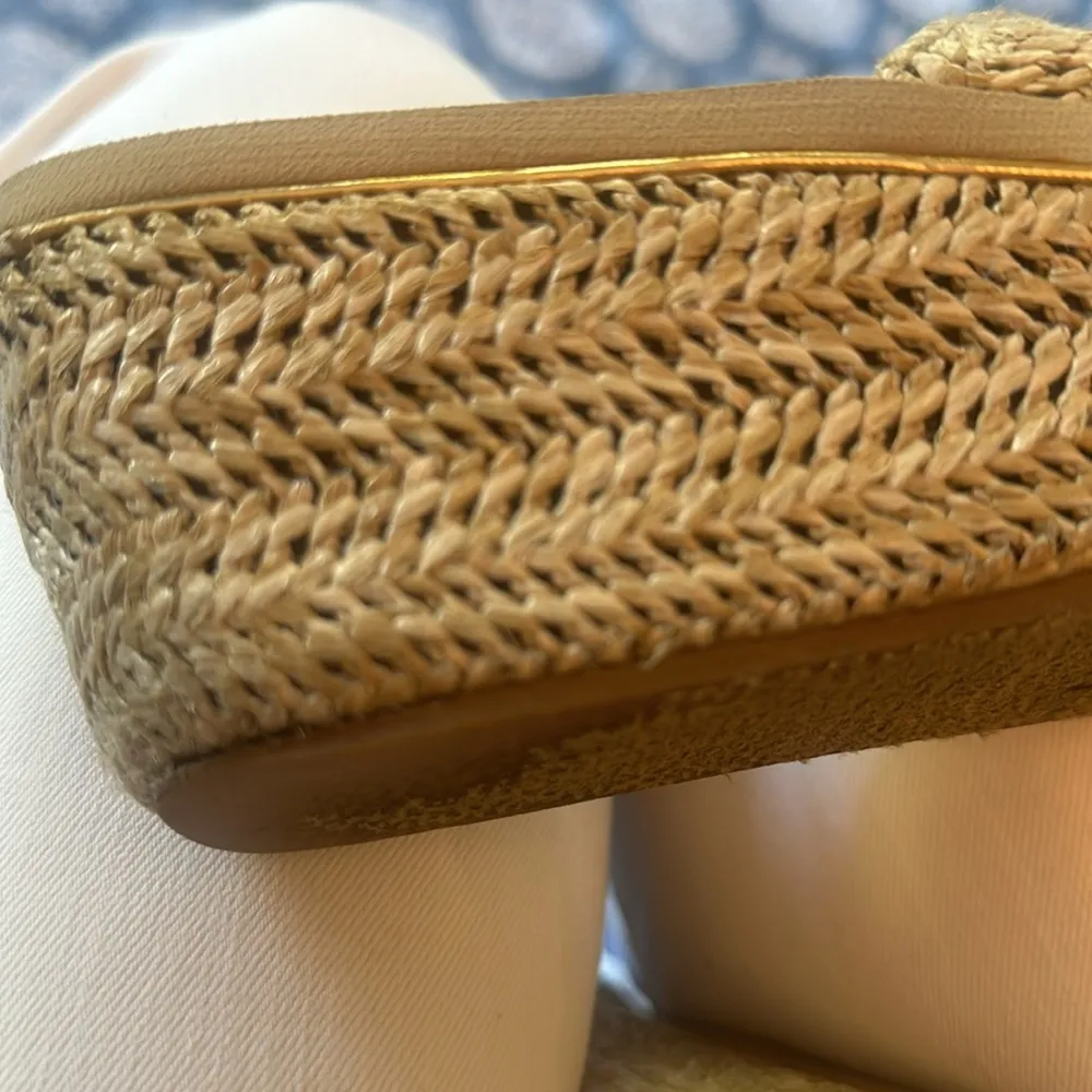 Volatile Wedge slide raffia size 9 guc cushioned - Image 5