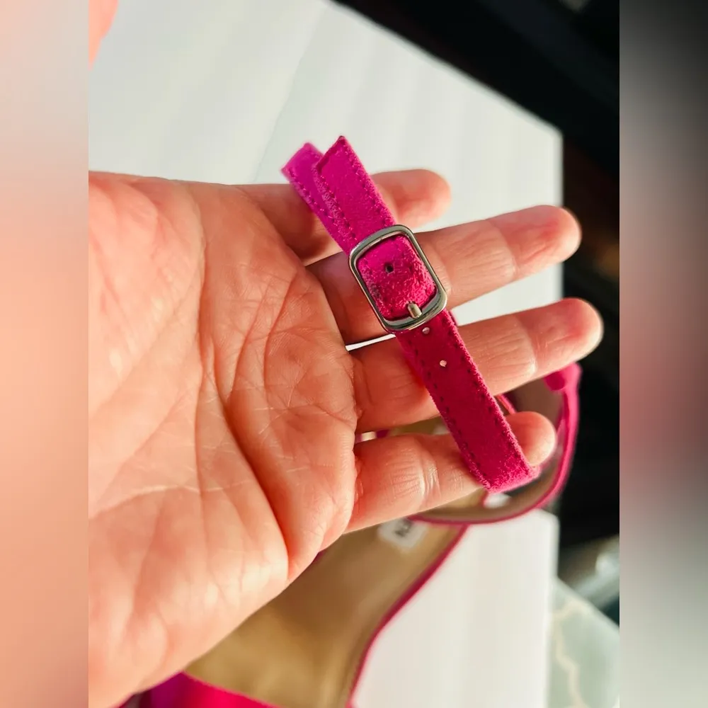 STEVE MADDEN Women's Carrson Ankle-strap Dress Sandals In Hot Pink size 8 - Image 9