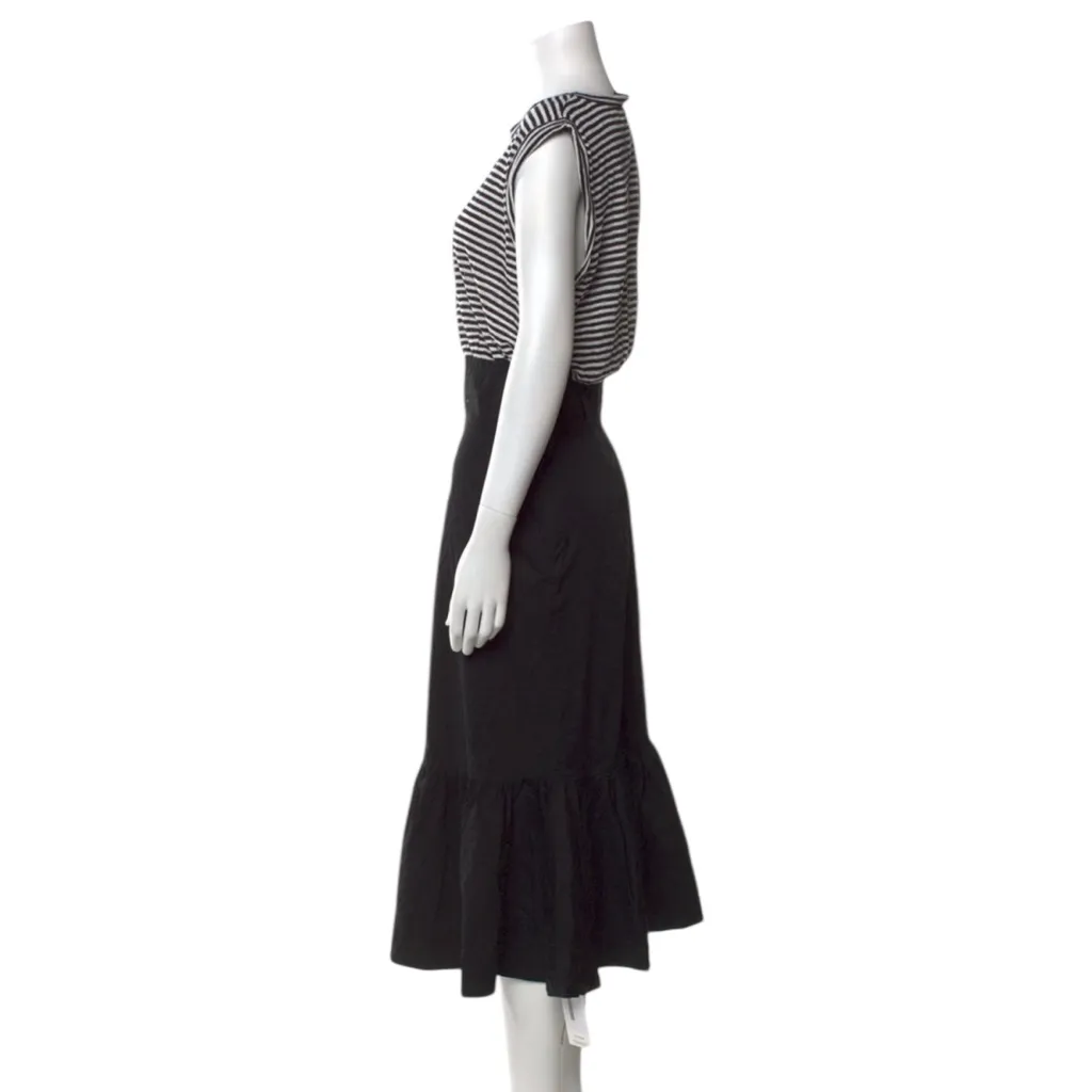 Veronica Beard Linen Capri Midi Dress Black Size S - Image 8