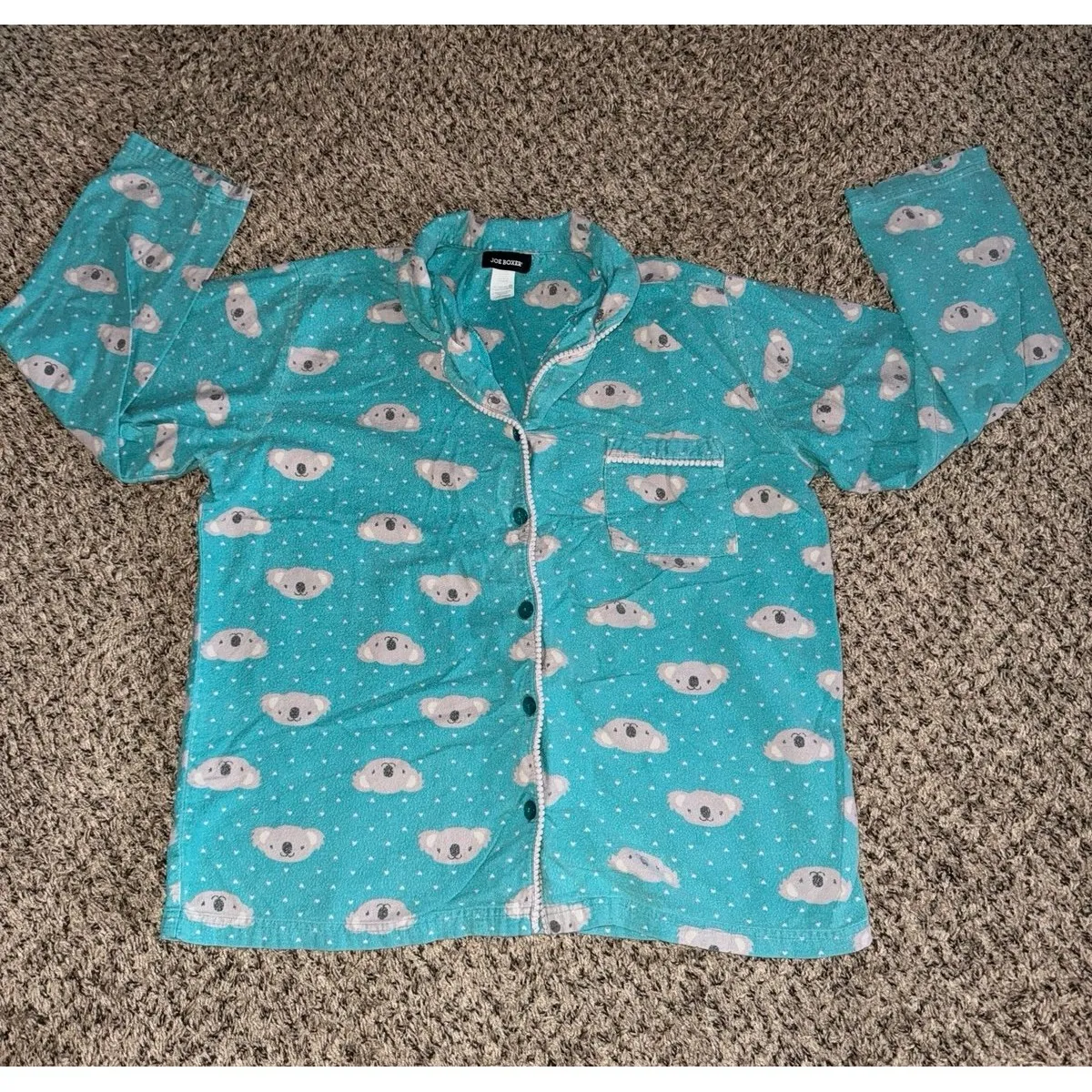 Joe Boxer Women's Teal Koala 2pc pajama set size‎ Large - Image 2