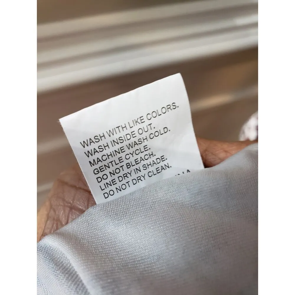 Women's Boho Paisley Print Size L Long Sleeve V Neck Ruffle Shift Mini Dress Size L - Image 9