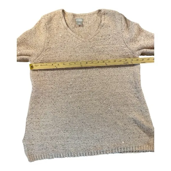 Chico's Rose Gold‎ Textured Knit Top - Image 5