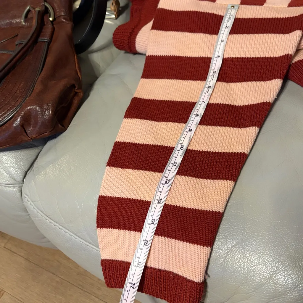 EQUIPMENT
Brittan Wool Sweater In Syrah Red And pink jumper size m
B-1 - Image 15