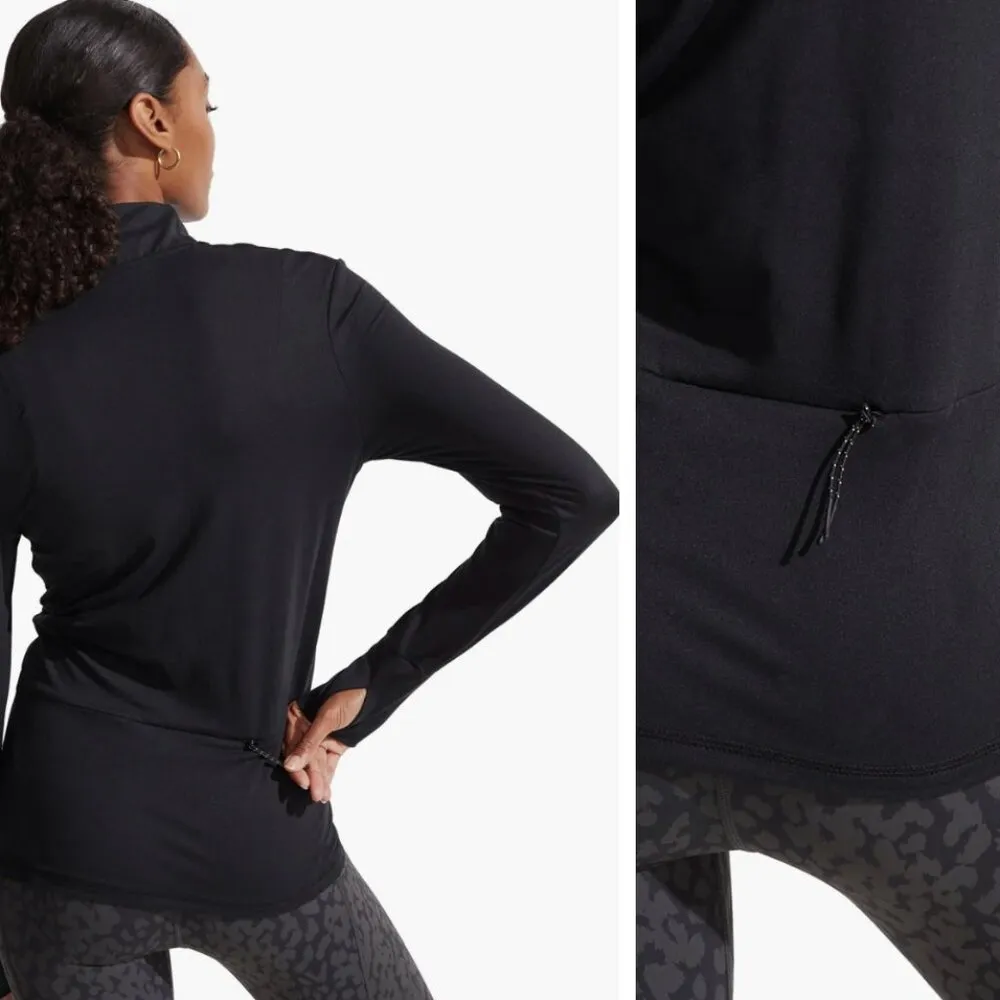 VARLEY Marvale Midlayer Half Zip Pullover Long Sleeve Top Black Size S $99 - Image 2