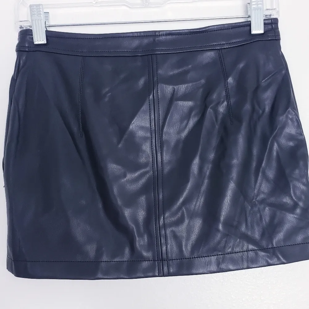 Free People Faux Mini Skirt - Image 4